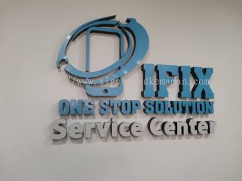 IFIX INDOOR 3D LED FRONTLIT LETTERING SIGNBOARD SIGNAGE AT KUALA DUNGUN, JERANGAU, PAKA, PASIR RAJA DUNGUN TERENGGANU MALAYSIA