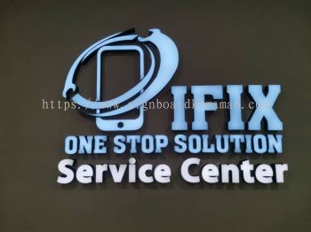 IFIX INDOOR 3D LED FRONTLIT LETTERING SIGNBOARD SIGNAGE AT KEMAMAN TERENGGANU MALAYSIA