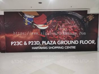 SHU DA XIA HOT POT  INTDOOR HOARDING CONSTRUCTION BOARD SIGNAGE AT KUANTAN PAHANG MALAYSIA