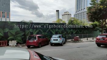  OUTDOOR GIANT BIG HOARDING CONSTRUCTION BOARD SIGNAGE AT KUALA LIPIS, MERAPOH PAHANG MALAYSIA