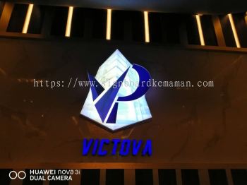 VIC TOVA INDOOR 3D LED BOX UP LETTERING SIGNAGE SIGNBOARD AT BANDAR INDERA MAHKOTA KUANTAN PAHANG MALAYSIA