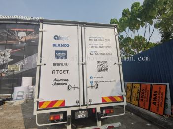 ABAGNO TRUCK LORRY WATERPROOF & UV STICKER PRINTING & INSTALLATION SERVICE AT PEKAN PAHANG MALAYSIA