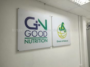 GOOD NUTRITION INDOOR ACRYLIC POSTER FRAME ACRYLIC SIGNAGE PANEL AT BESERAH KUANTAN PAHANG MALAYSIA