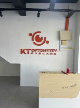 KT OPTOMETRY EYECARE INDOOR 3D PVC ROUNTER CUT OUT LETTERING SIGNBOARD SIGNAGE AT KUANTAN PAHANG MALAYSIA