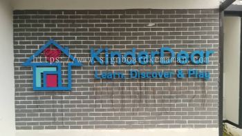 KINDERDEAR INDOOR 3D BOX UP LED EG BACKLIT LETTERING SIGNBOARD SIGNAGE AT ROMPIN PAHANG MALAYSIA