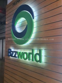 BZZWORLD INDOOR 3D LED EG BOX UP BACKLIT LETTERING SIGNAGE AT CHUKAI, KIJAL, KERTEH, KEMASIK, TELUK KALUNG KEMAMAN TERENGGANU MALAYSIA