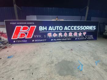 BH AUTO ACCESSORIES OUTDOOR 3D LED BOX UP FRONTLIT LETTERING SIGNAGE SIGNBOARD AT BENTONG TOWN, GENTING HIGHLANDS, BUKIT TINGGI BENTONG  