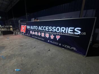 BH AUTO ACCESSORIES OUTDOOR 3D LED BOX UP FRONTLIT LETTERING SIGNAGE SIGNBOARD AT KUALA LIPIS, MERAPOH, BENTA LIPIS MALAYSIA 