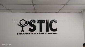 STIC INDOOR 3D PVC FOAM BOARD BOX UP LETTERING AT GAMBANG, BESERAH, GEBENG KUANTAN PAHANG MALAYSIA