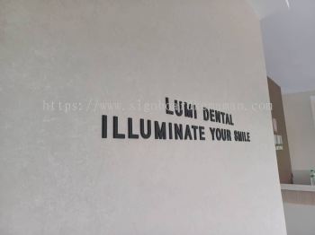 LUMI DENTA INDOOR 3D PVC FOAM BOARD CUT OUT LETTERING AT SHAH ALAM KUALA LUMPUR KL SELANGOR KLANG MALAYSIA