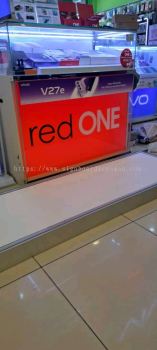 Indoor Signage # Signboard Red One # Fabric Light Box #  Tension Light Box # Signboard Gadget # Signboard Telecommunications # LED Signboard# Signboard Device # Signboard Shopping Mall # Shopping Complex Indoor Lightbox 