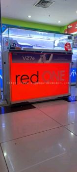 Indoor Signage # Signboard Red One # Fabric Light Box #  Tension Light Box # Signboard Gadget # Signboard Telecommunications # LED Signboard# Signboard Device # Signboard Shopping Mall # Shopping Complex Indoor Lightbox 