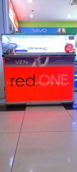 Indoor Signage # Signboard Red One # Fabric Light Box #  Tension Light Box # Signboard Gadget # Signboard Telecommunications # LED Signboard# Signboard Device # Signboard Shopping Mall # Shopping Complex Indoor Lightbox 