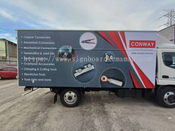 CONWAY TRUCK LORRY STICKER LOGISTICS TRUCK STICKER AT KUANTAN AIR PUTIH INDERA MAHKOTA PAHANG MALAYSIA