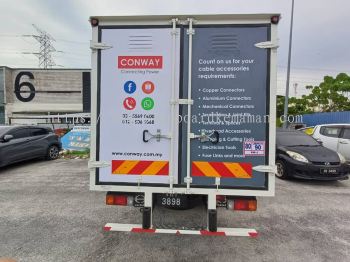 CONWAY TRUCK LORRY STICKER LOGISTICS TRUCK STICKER AT TEMERLOH PAHANG MALAYSIA