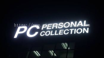 PC PERSONAL COLLECTION LANDMARK SIGNAGE ALUMINIUM GIANT BIG 3D LETTERING SIGNAGE AT PULAU PINANG PENANG MALAYSIA 