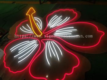 MERDEKA LED NEON LETTERING SIGNAGE SIGNBOARD AT MARAN TOWN, CHENOR, LUIT, SRI JAYA, BANDAR TUN RAZAK, LUBUK PAKU MARAN PAHANG MALAYSIA