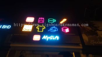 MYGIFT LED NEON LETTERING SIGNAGE SIGNBOARD AT TEMERLOH TEMERLOH TOWN, MENTAKAB, LANCHANG, JENDERAK, KERDAU, SEMANTAN, KUALA KRAU, KAMPUNG AWAH TEMERLOH PAHANG MALAYSIA