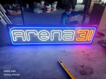 ARENA 31 LED NEON LETTERING SIGNAGE SIGNBOARD AT PEKAN TOWN, KUALA PAHANG, CHINI, BEBAR, BELIMBING PEKAN PAHANG MALAYSIA