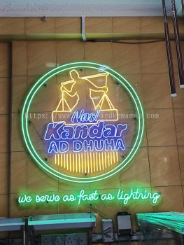 RESTORAN NASI KANDAR LED NEON SIGN AT JERANTUT TOWN PAHANG 