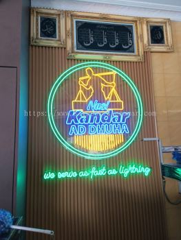 RESTORAN NASI KANDAR LED NEON SIGN AT MENTAKAB PAHANG MALAYSIA