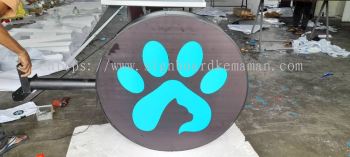 ROUND SHAPE DOUBLE SIDE LIGHTBOX AT TEMERLOH PAHANG MALAYSIA