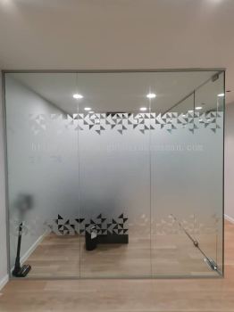 MEETING ROOM FROSTED STICKER DESIGN PRINTING AT MARAN TOWN PAHANG MALAYSIA