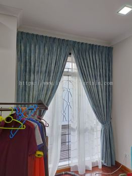 Curtains Silver Blue