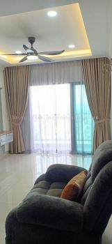 Curtains White Beige