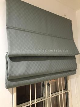 Olive Green Colour Roman Blinds