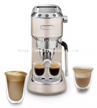 DELONGHI NEW EC885.BG Dedica Arte Manual Espresso Coffee maker with new milk frothing function - Beige Gold