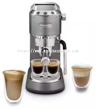 DELONGHI NEW EC885.GY Dedica Arte Manual Espresso Coffee Maker with new milk frothing function - Grey 