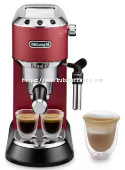 DELONGHI EC685.R Dedica Style Pump Espresso Coffee Machine- RED 