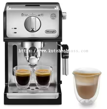 DELONGHI ECP35.31 Compact Manual espresso pump coffee machine - Black & Silver 