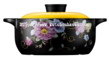 COLOR KING 3233-1000ml SHANGCHU Ceramic Stock Pot Yellow