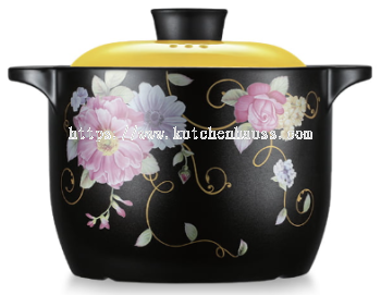 COLOR KING 3234-3000ml SHANGCHU Ceramic Sauce Pot Yellow
