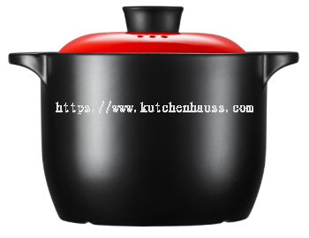 COLOR KING 3234-6000ml SHANGCHU Ceramic Sauce Pot Red
