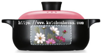 COLOR KING 3239-6" SHANGCHU Ceramic Hot Pot Pink