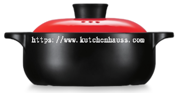 COLOR KING 3239-6" SHANGCHU Ceramic Hot Pot Red