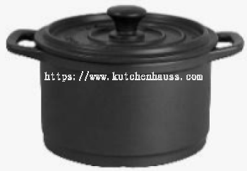 COLOR KING 3394-3200ml OUCHU Deep Casserole Sauce Pot Black