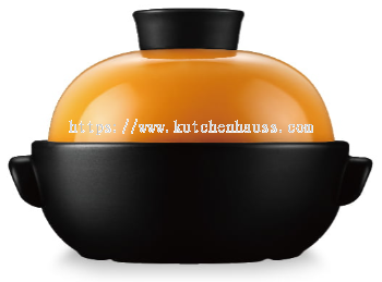 COLOR KING 3459-1500ml MEICHU Ceramic Braiser Pot Orange