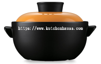 COLOR KING 3442-3600ml MEICHU Ceramic Stock Pot Orange