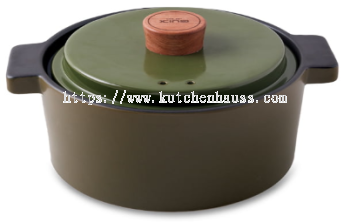 COLOR KING 3461-4000ml ENDURA Ceramic Stock Pot – Induction Version Green