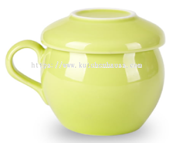 COLOR KING 3300 - 380ml Ceramic Belly Mug Green