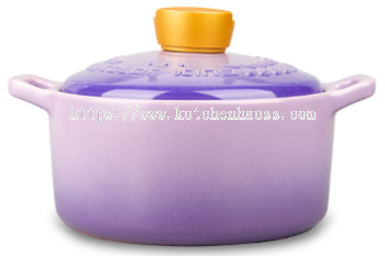 COLOR KING 3725-1600ml Ceramic Casserole Stock Pot Lilac