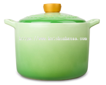 COLOR KING 3726 - 4000ml LUXE Ceramic Casserole Sauce Pot Green
