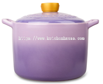 COLOR KING 3726 - 4000ml LUXE Ceramic Casserole Sauce Pot Lilac
