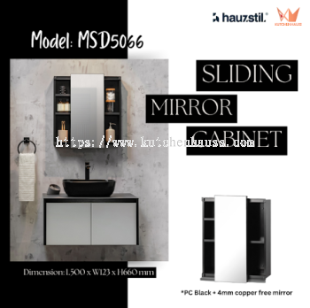 HAUZSTIL Bathroom Mirror Cabinet Without Swing Door MSD5066