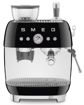 SMEG TAUPE Manual espresso coffee machine with integrated grinder EGF03BL (BLACK)