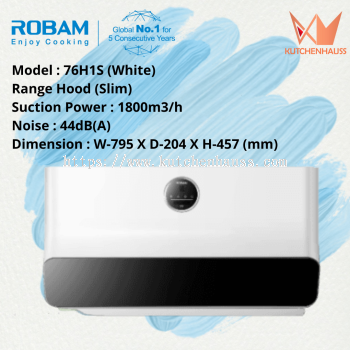 ROBAM 80cm Range Hood (Slim) 76H1S White